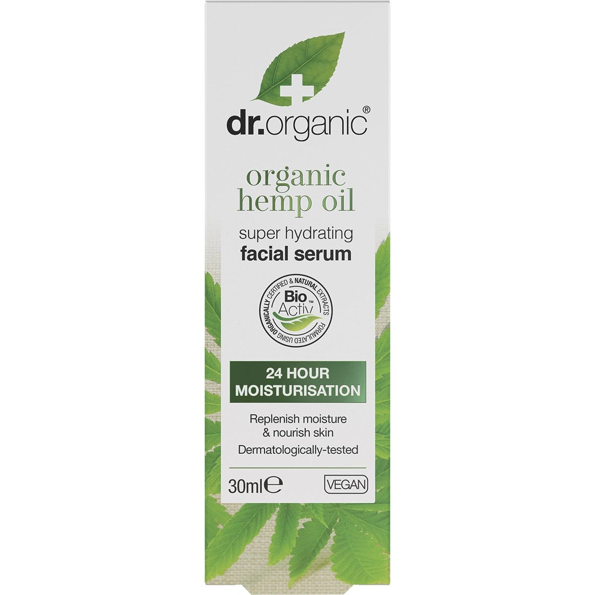 Dr Organic Facial Serum Organic Hemp Oil 30ml