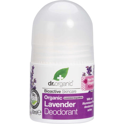 Dr Organic Roll-On Deodorant Organic Lavender 50ml