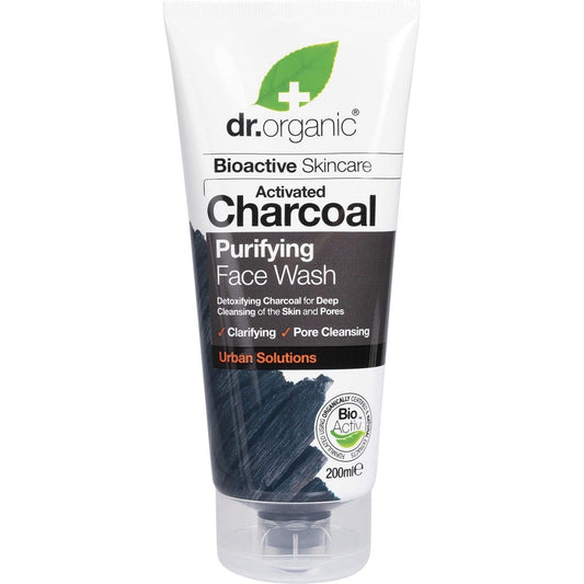 Dr Organic Face Wash Activated Charcoal 200ml