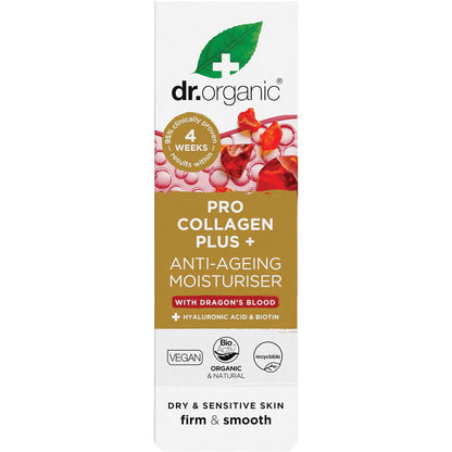 Dr Organic Pro Collagen+ Anti Aging Moisturiser Dragon Blood 50ml