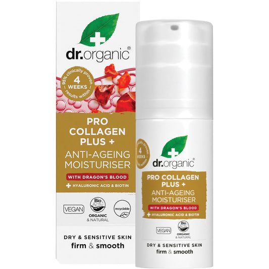 Dr Organic Pro Collagen+ Anti Aging Moisturiser Dragon Blood 50ml