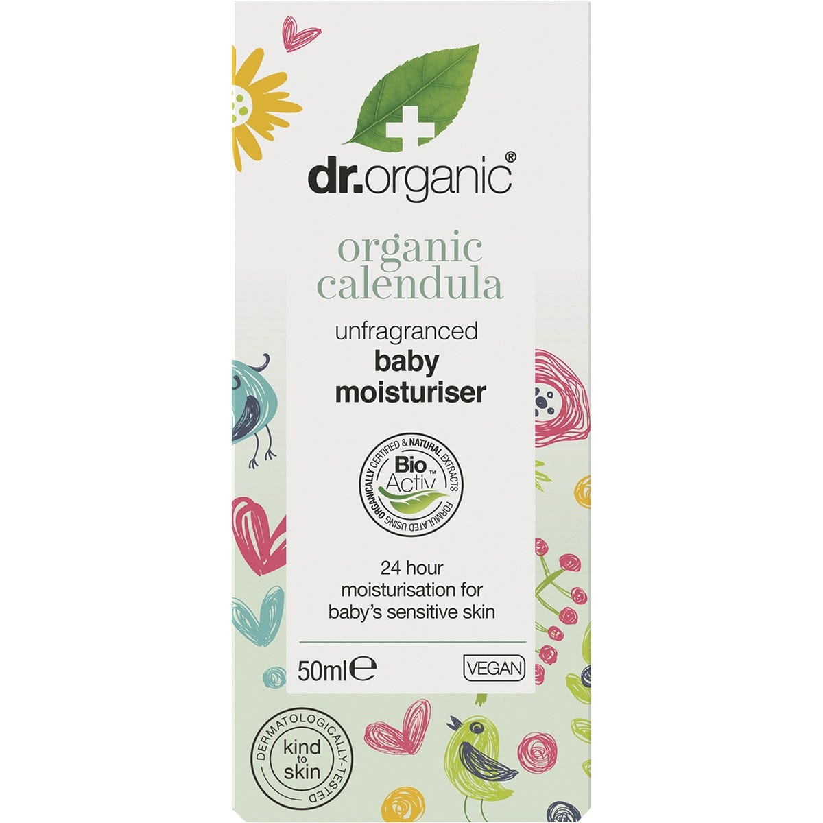 Dr Organic Unfragranced Baby Moisturiser Organic Calendula 50ml