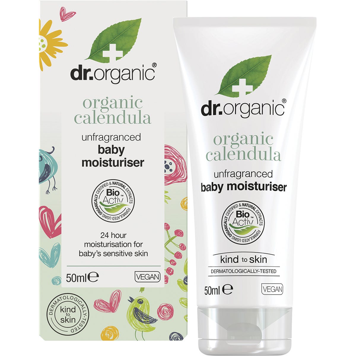 Dr Organic Unfragranced Baby Moisturiser Organic Calendula 50ml