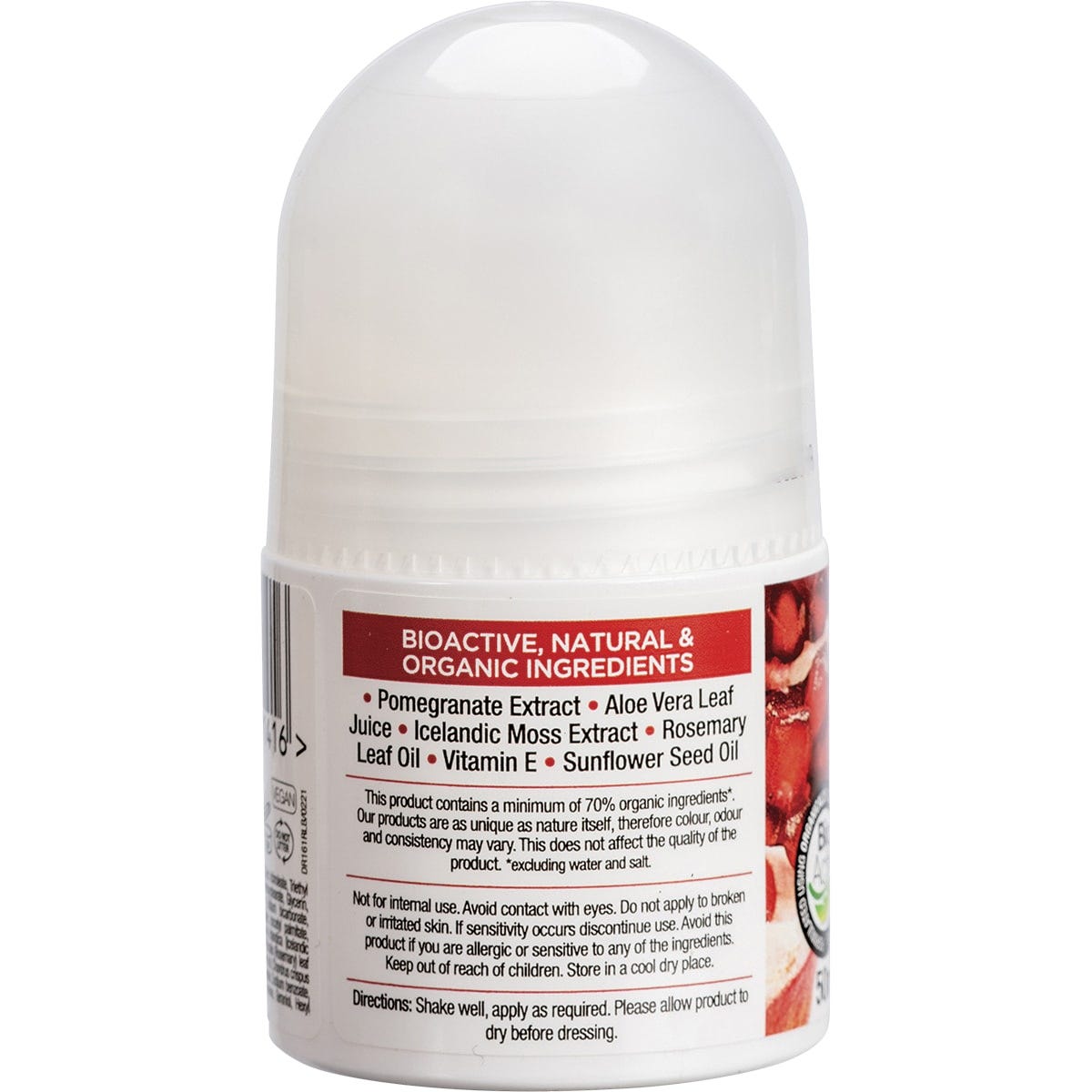 Dr Organic Roll-On Deodorant Organic Pomegranate 50ml