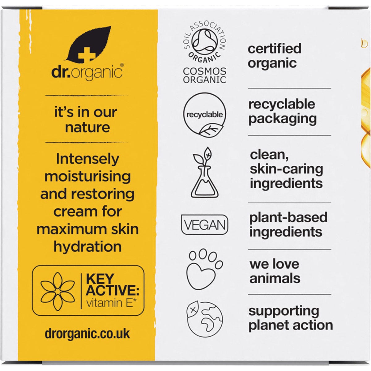 Dr Organic Cream Vitamin E 50ml