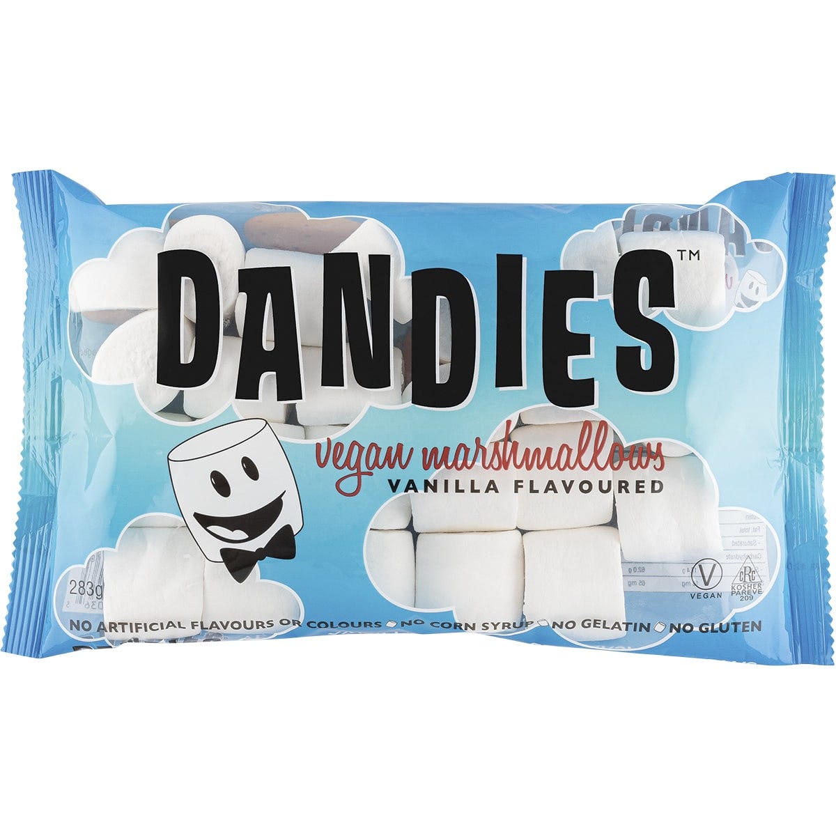 Dandies Vegan Vanilla Marshmallows Regular Size 283g