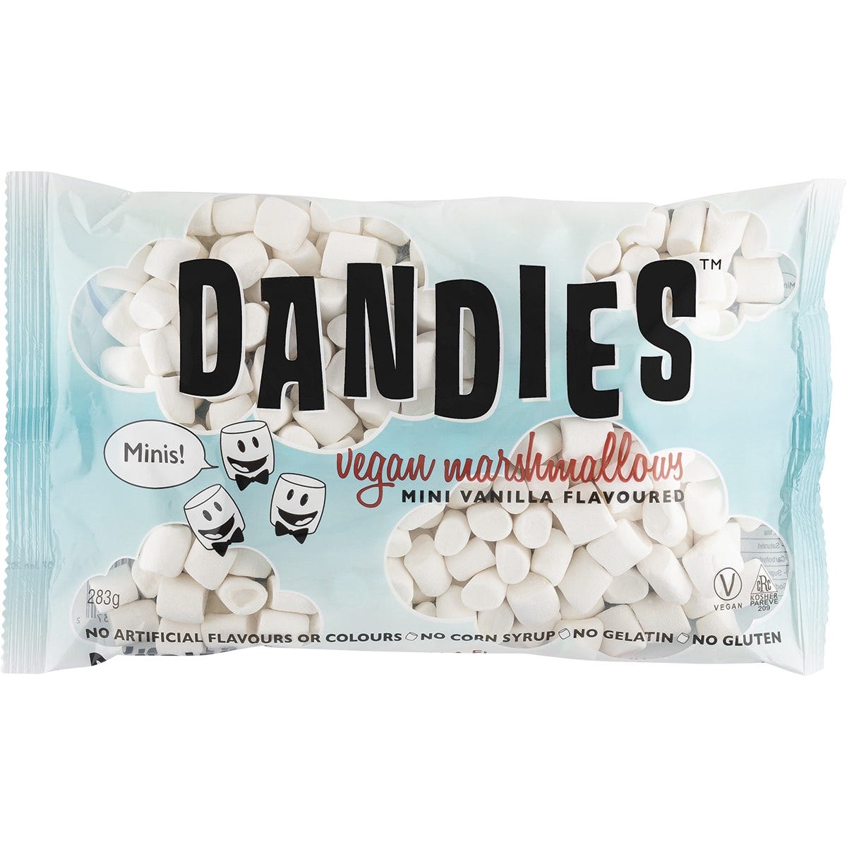 Dandies Vegan Vanilla Marshmallows Mini Size 283g