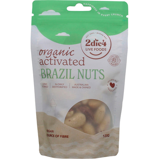 2die4 Live Foods Organic Activated Brazil Nuts 120g