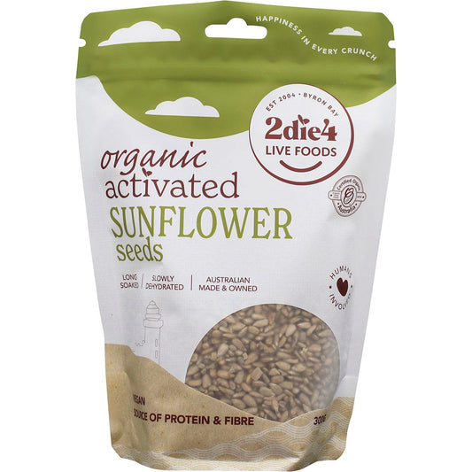 2die4 Live Foods Organic Activated Sunflower Seed 300g