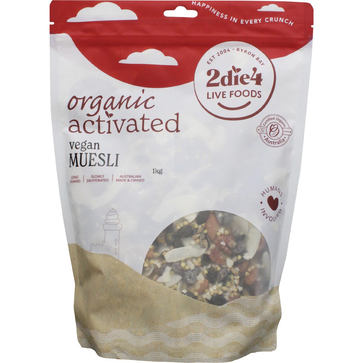 2die4 Live Foods Organic Activated Muesli 1kg