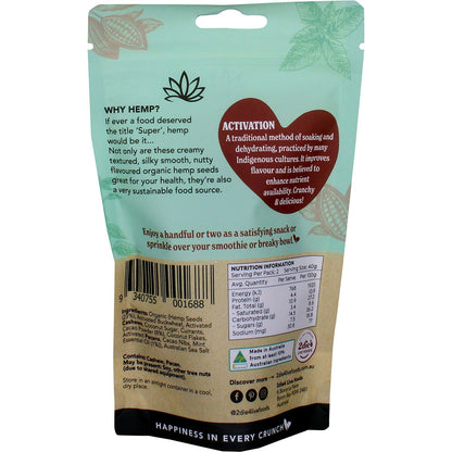 2die4 Live Foods Hemptations Superfood Hemp Snack Mint Chocolate 80g