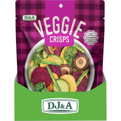 DJ&A Veggie Crisps Sea Salt & Vinegar 9x90g