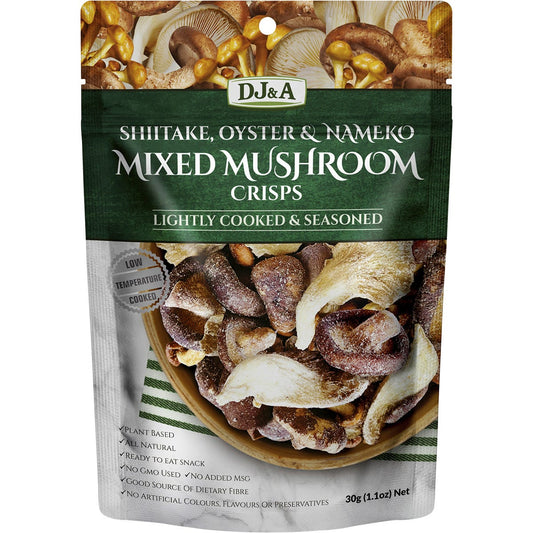 DJ&A Mixed Mushroom Crisps 12x30g