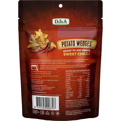 DJ&A Potato Wedges Sweet Chilli 9x100g