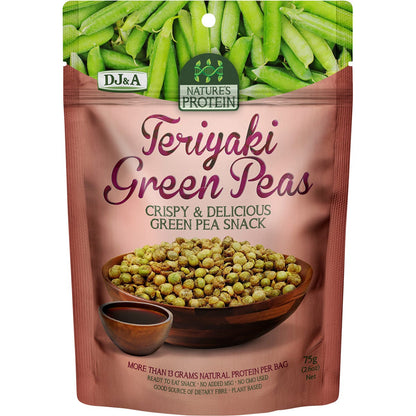 DJ&A Nature's Protein Teriyaki Green Peas 12x75g