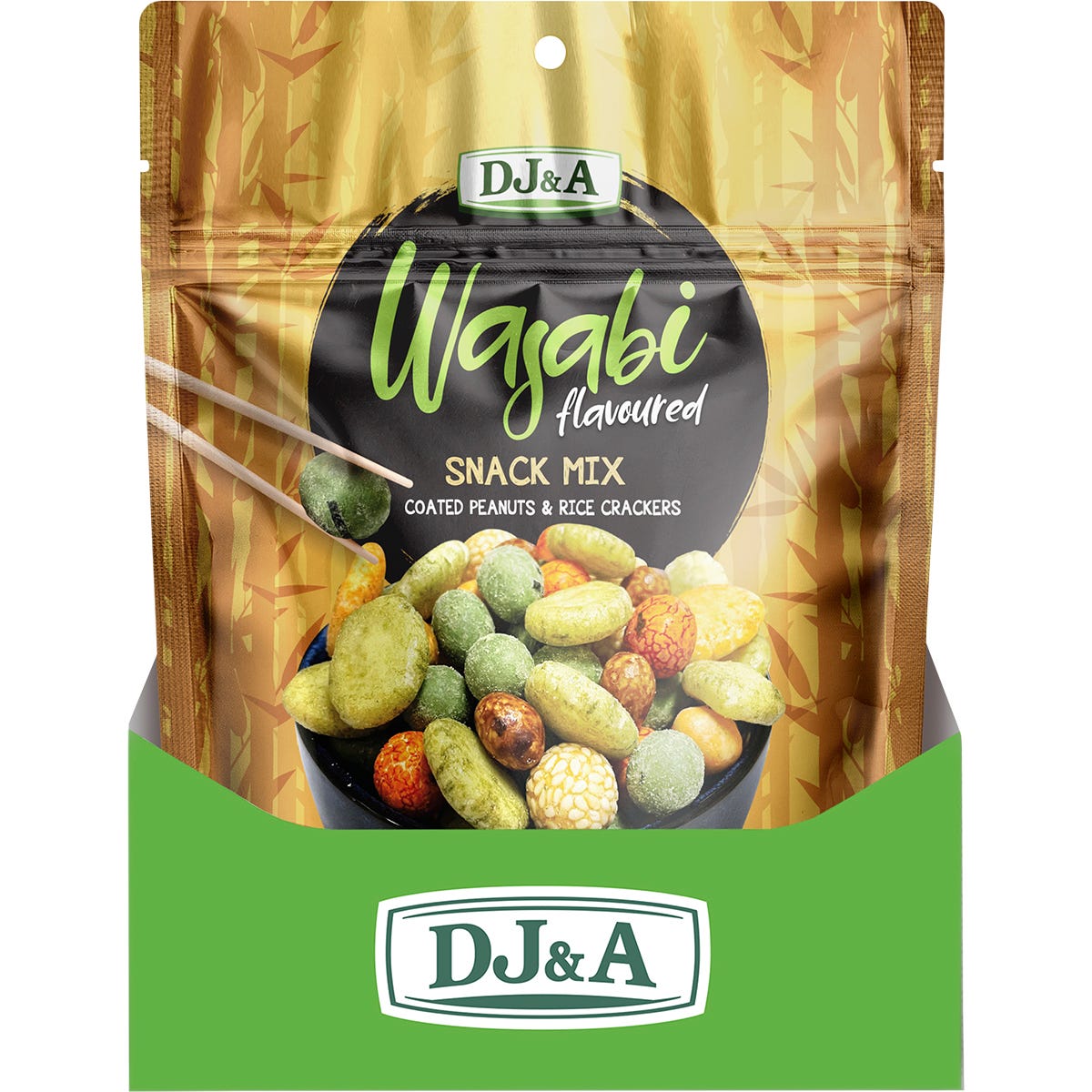 DJ&A Wasabi Flavoured Snack Mix 9x175g