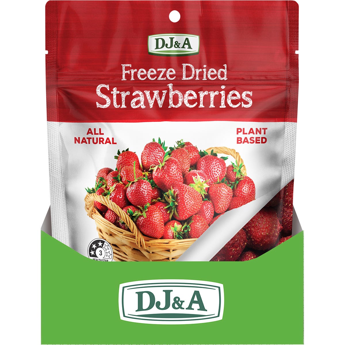 DJ&A Freeze Dried Strawberries 10x25g