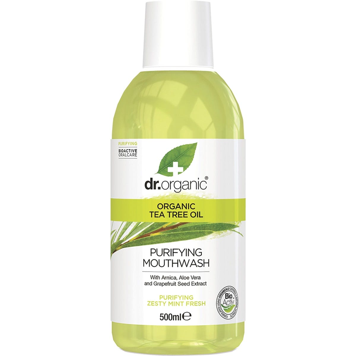 Dr Organic Mouthwash Organic Tea Tree 500ml