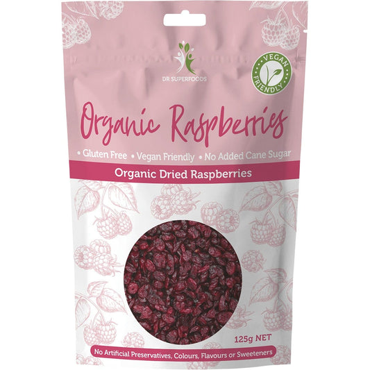 Dr Superfoods Dried Raspberries Organic 125g