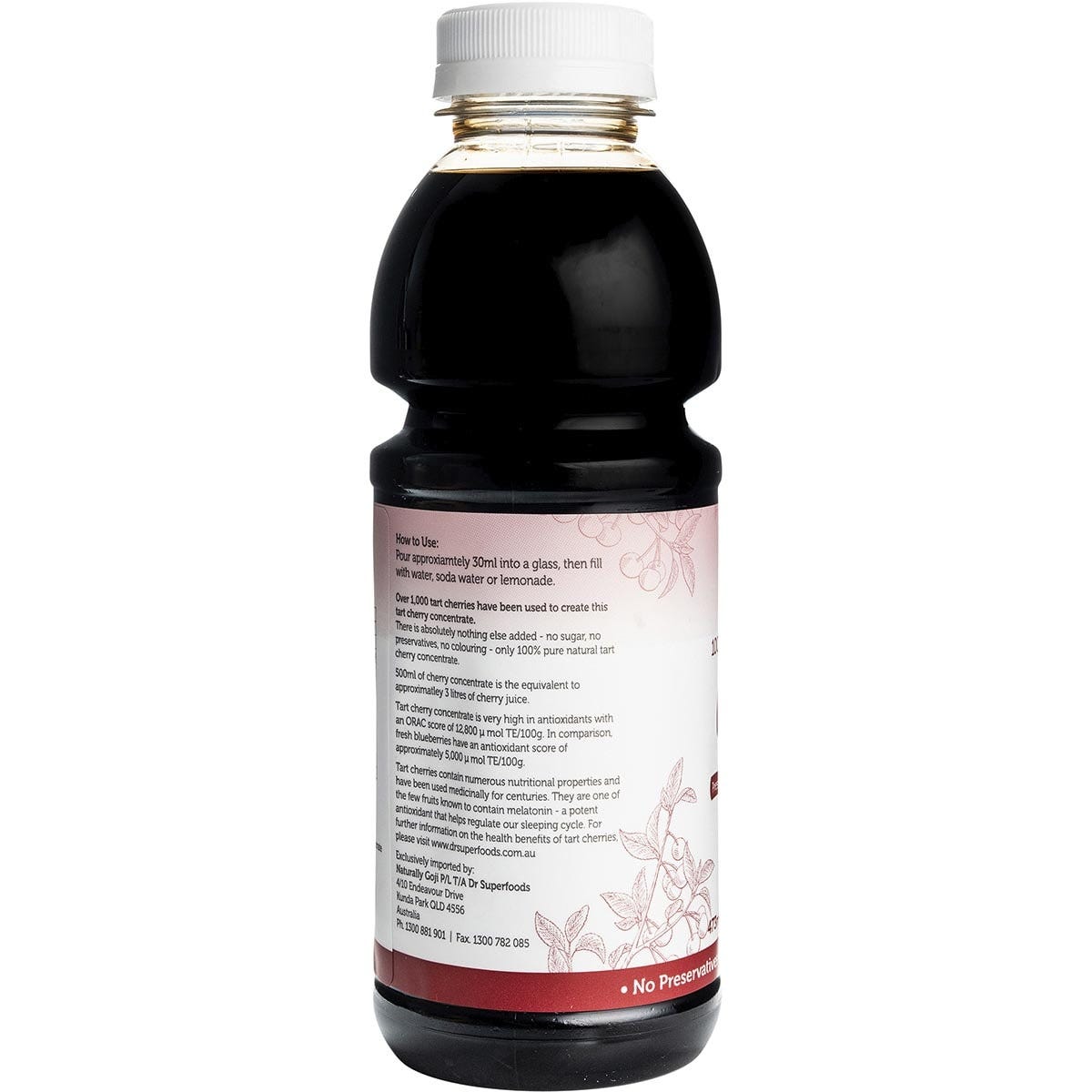 Dr Superfoods Tart Cherry Concentrate 473ml