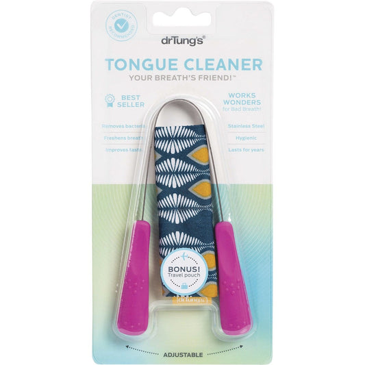 Dr Tung's Tongue Cleaner Stainless Steel (Colour May Vary)