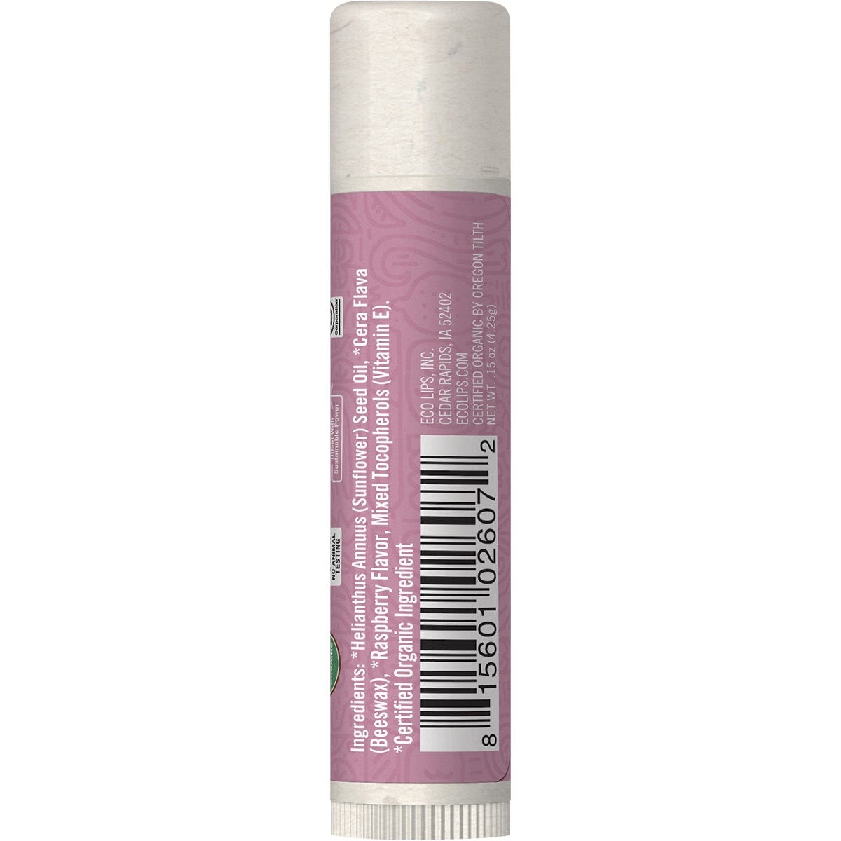 Eco Lips Lip Balm Pure & Simple Raspberry 24x4.25g