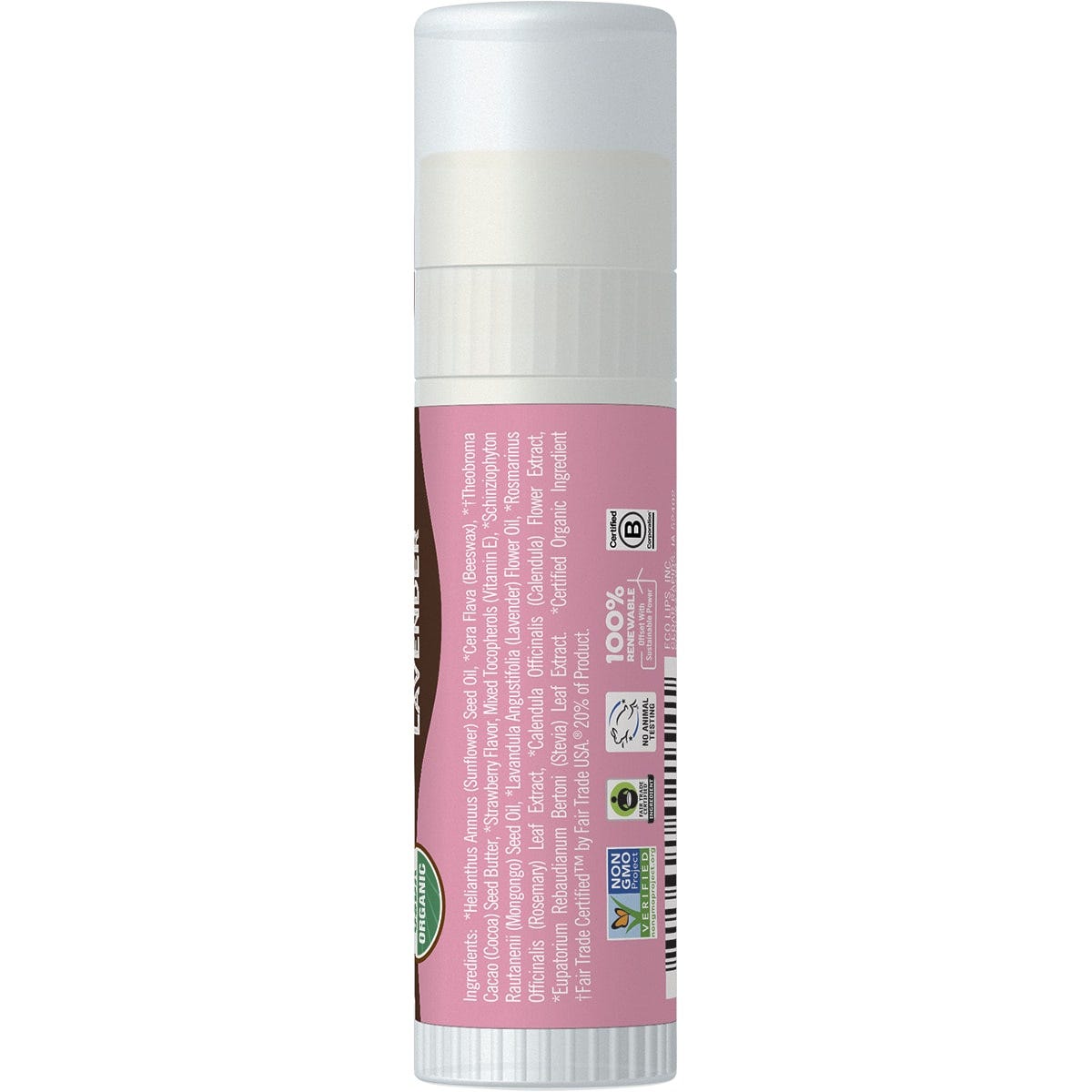 Eco Lips Lip Balm Mongo Kiss Strawberry Lav 15x7g