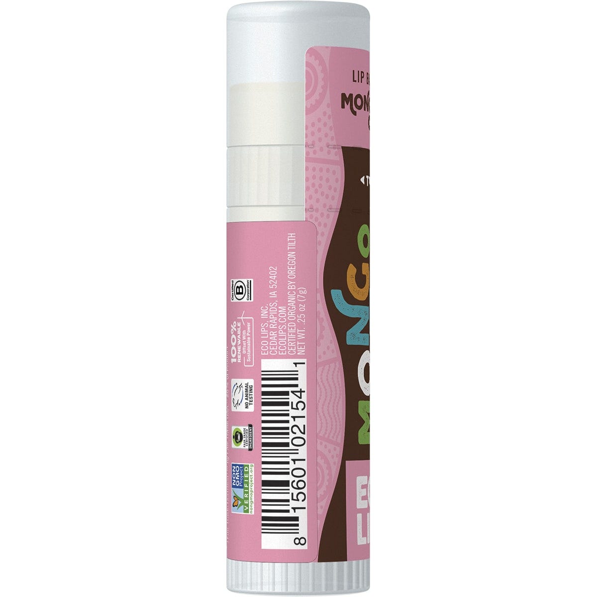 Eco Lips Lip Balm Mongo Kiss Strawberry Lav 15x7g