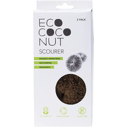 Ecococonut Coconut Fibre Scourer 2pk