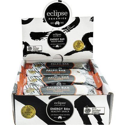 Eclipse Organics Raw Paleo Bar Choc Orange Fudge 12x45g