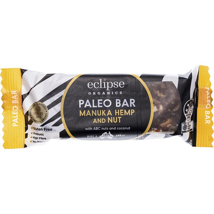 Eclipse Organics Raw Paleo Bar Manuka, Nut and Hemp 12x45g