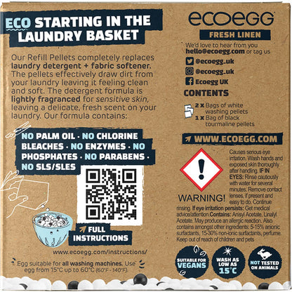 Ecoegg Laundry Egg Refill Pellets 50 Washes Fresh Linen