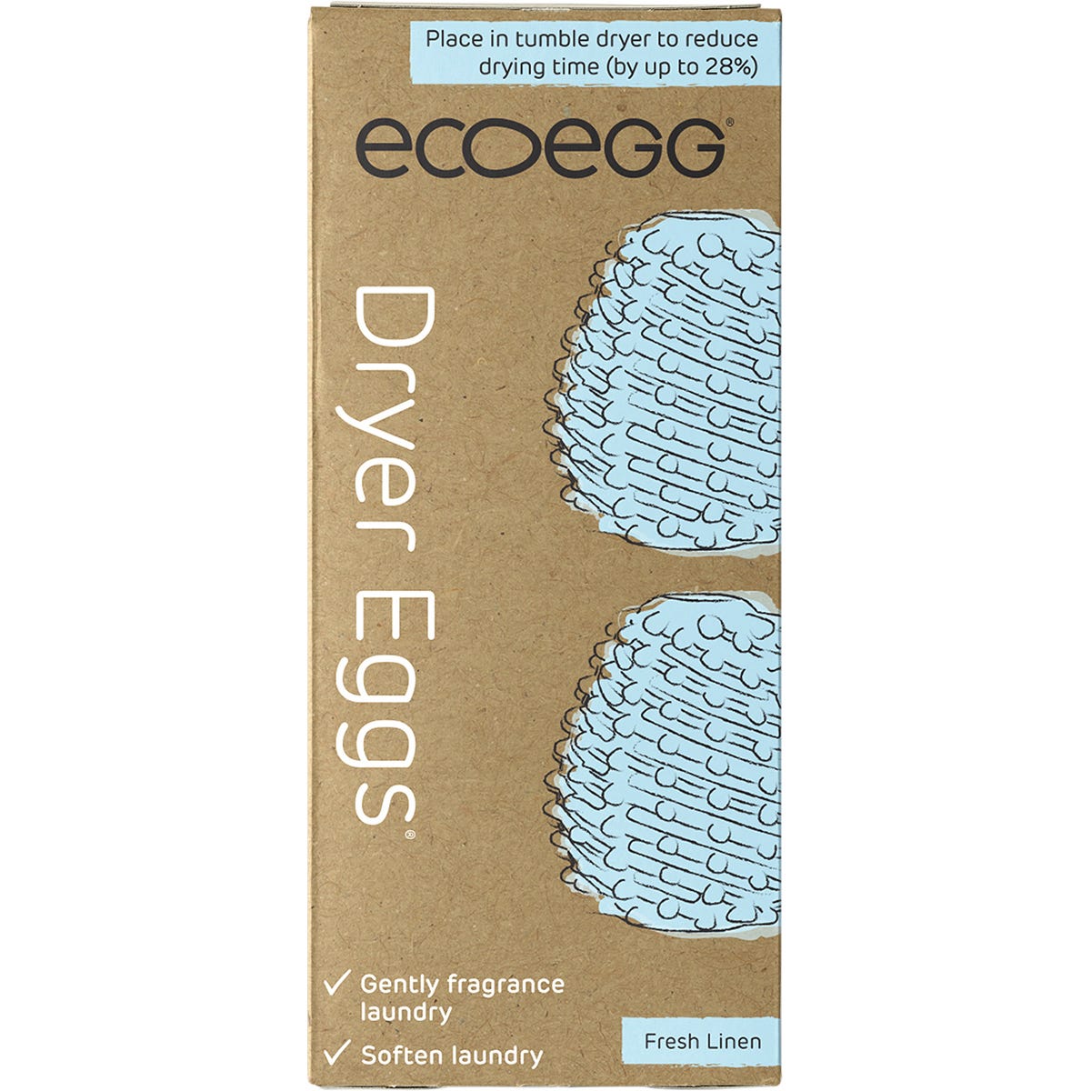 Ecoegg Dryer Eggs + Fragrance Sticks Fresh Linen 2pk