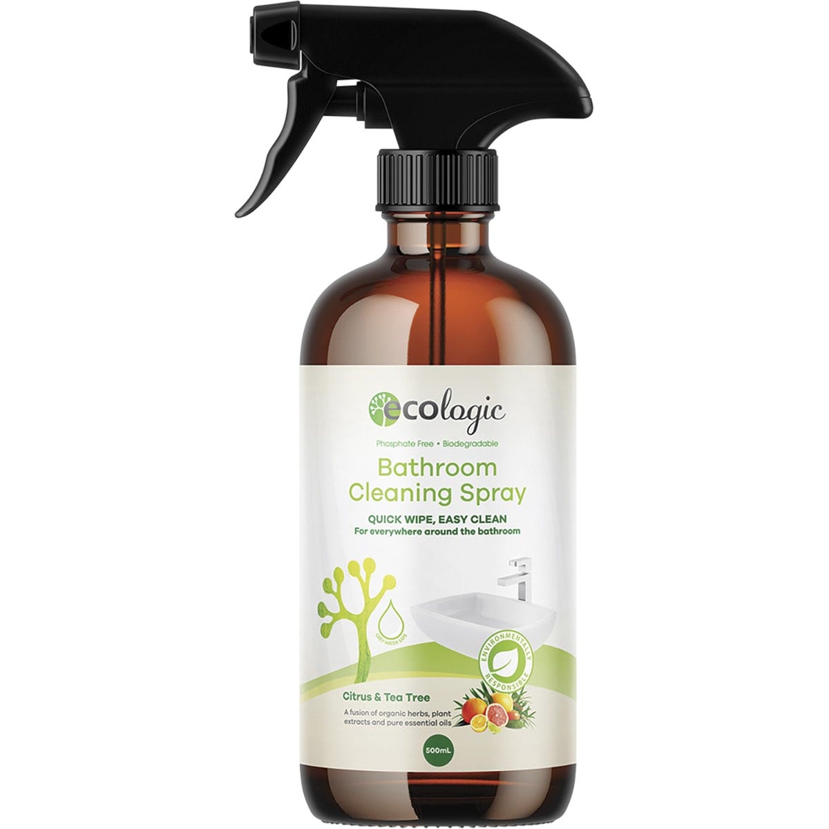 Ecologic Bathroom Cleaning Spray Citrus & Tea Tree 500ml