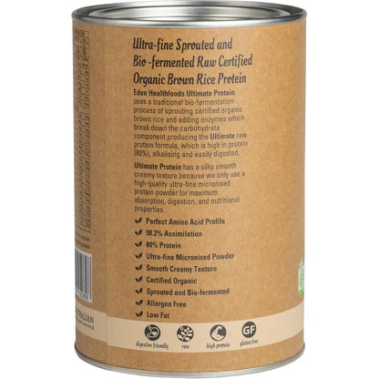 Eden Healthfoods Ultimate Protein Sprouted Brown Rice Natural 400g