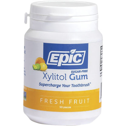 Epic Xylitol Chewing Gum Fresh Fruit 50pcs