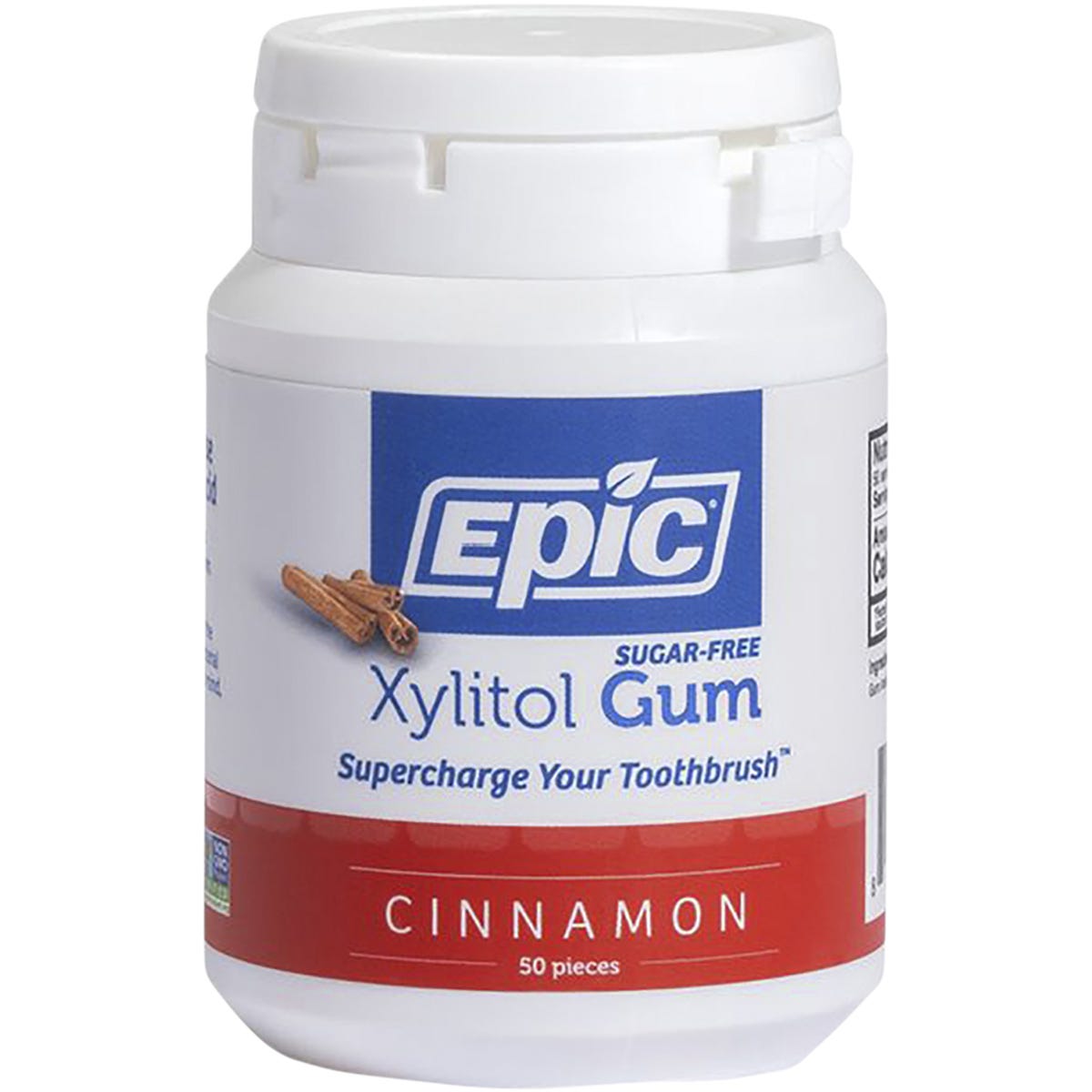 Epic Xylitol Chewing Gum Cinnamon 50pcs