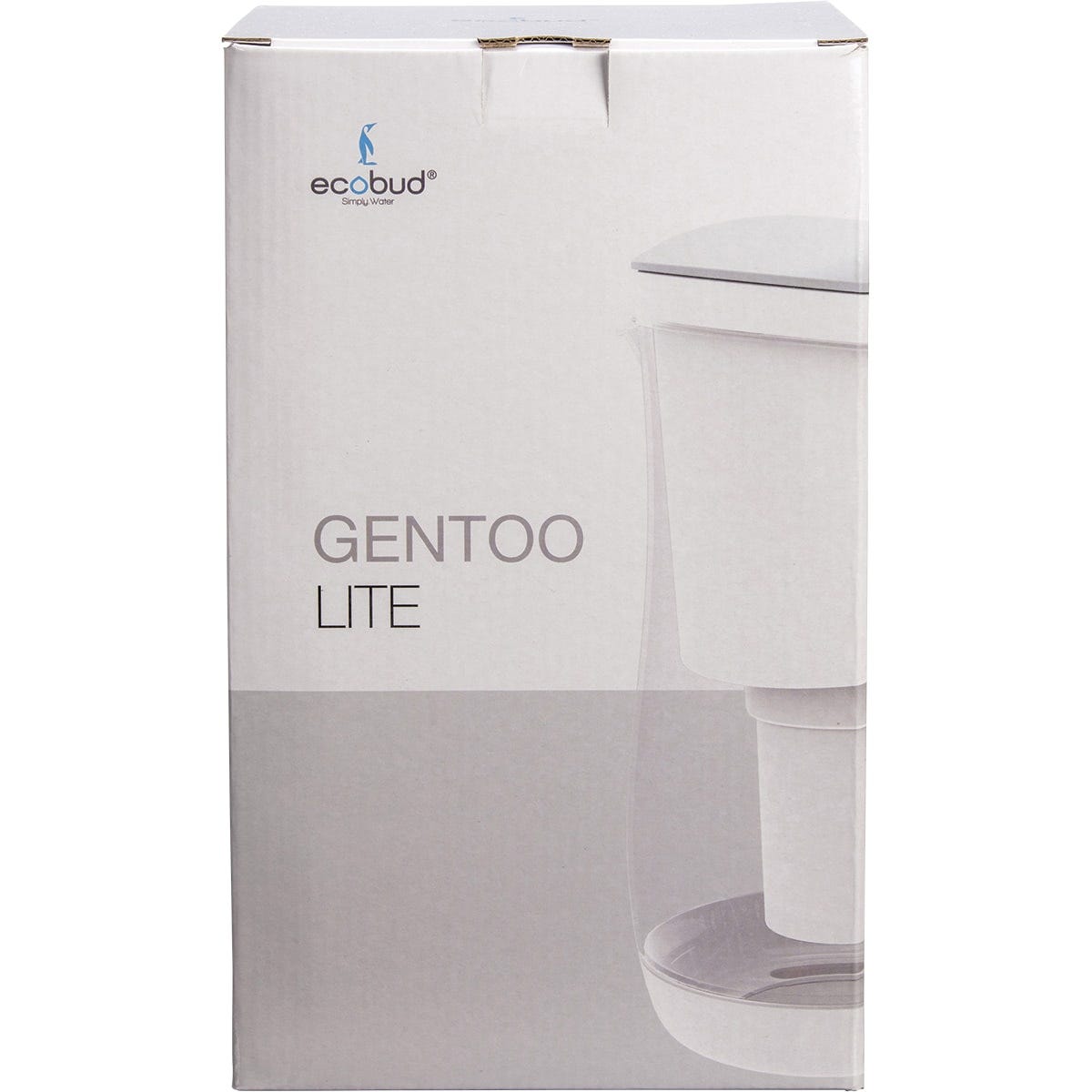 Ecobud Gentoo Plastic Water Filter Jug Grey & White 1.5L