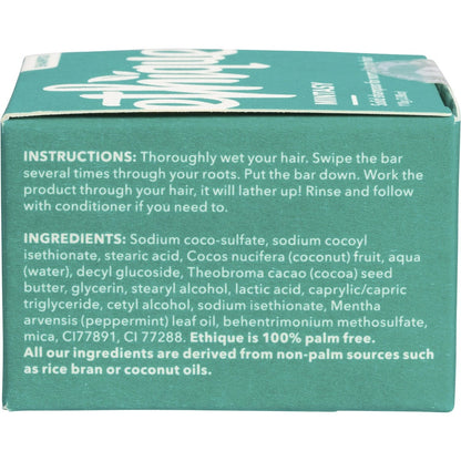 Ethique Solid Shampoo Bar Mintasy Normal to dry hair 110g