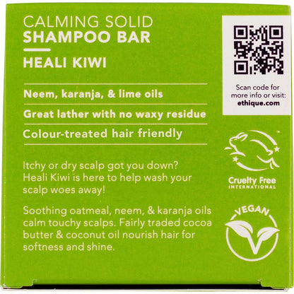 Ethique Solid Shampoo Bar Heali Kiwi for Touchy Scalps 110g