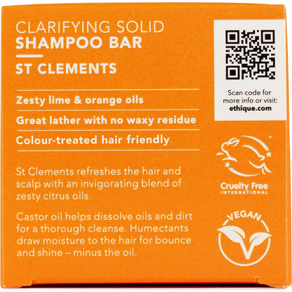 Ethique Solid Shampoo Bar St Clements Oily Hair 110g