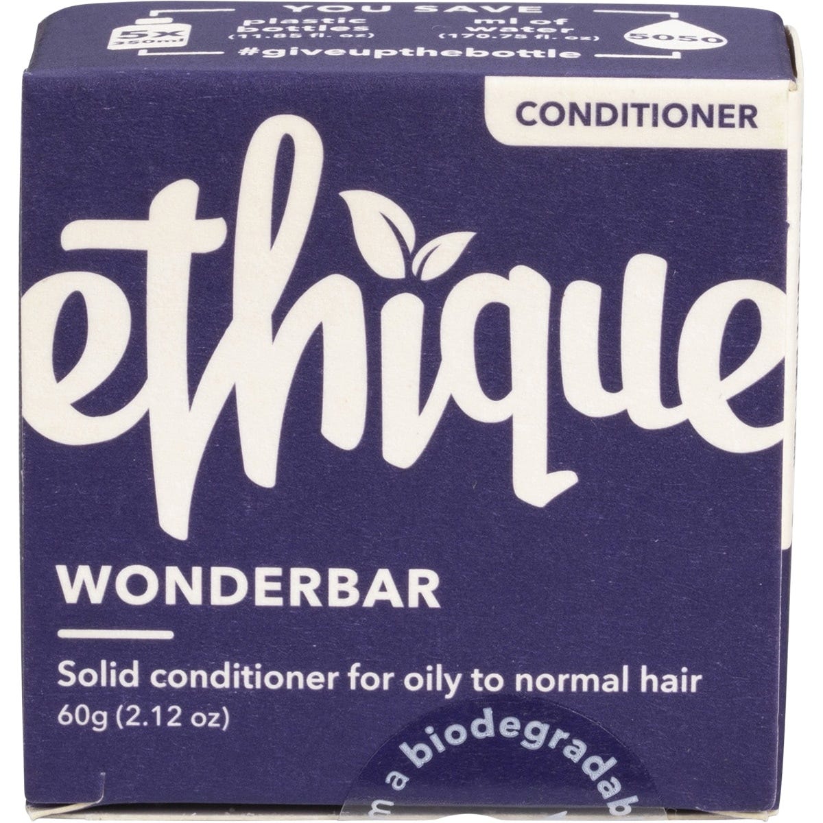 Ethique Solid Conditioner Bar Wonderbar Oily or Normal Hair 60g