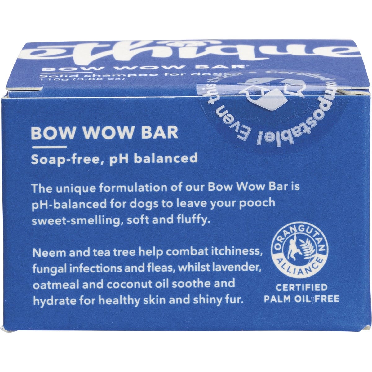 Ethique Dogs Solid Shampoo Bow Wow Bar 110g