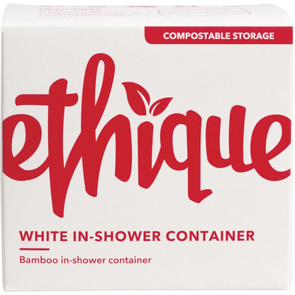 Ethique Bamboo & Cornstarch Shower Container White