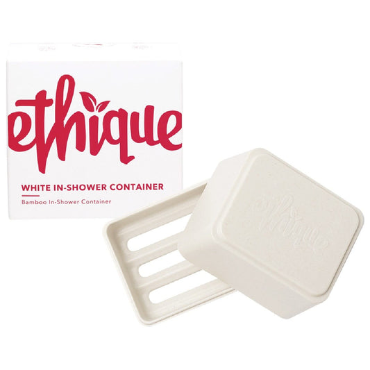 Ethique Bamboo & Cornstarch Shower Container White