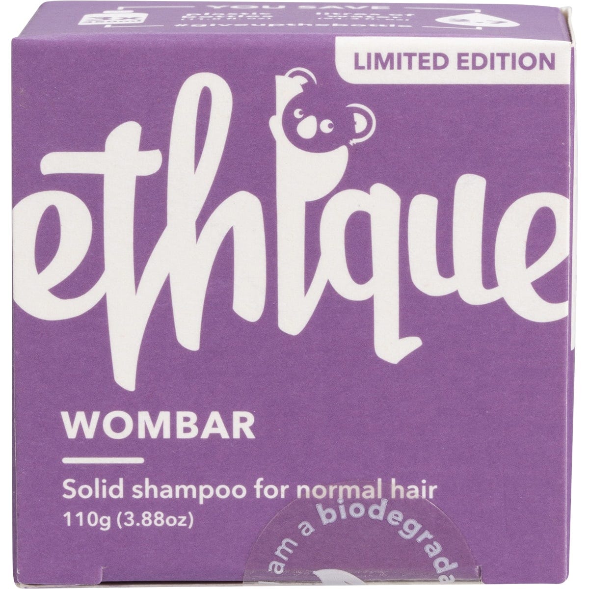 Ethique Solid Shampoo Bar Wombar Normal Hair 110g