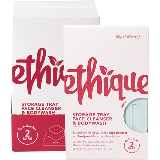 Ethique Storage Tray Face Cleanser & Bodywash Aqua x6