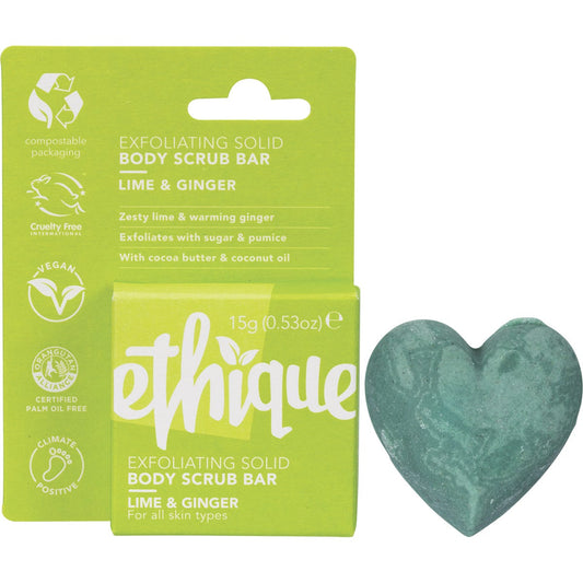 Ethique Solid Body Polish Mini Lime & Ginger 20x15g