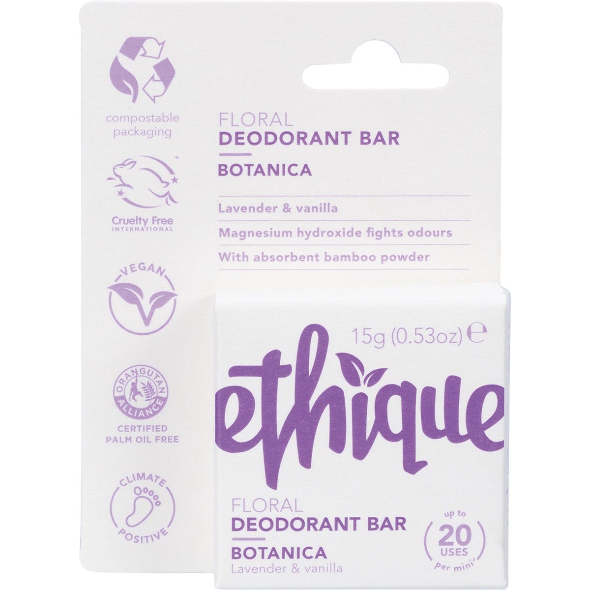 Ethique Solid Deodorant Mini Botanica 20x15g