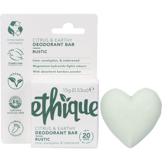 Ethique Solid Deodorant Mini Rustic 20x15g